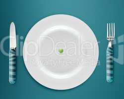 green peas on plate