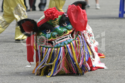 Lion dancing