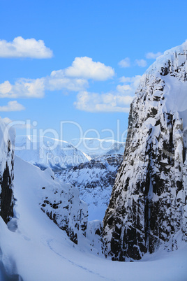 view from couloir