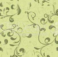 Grunge floral seamless wallpaper