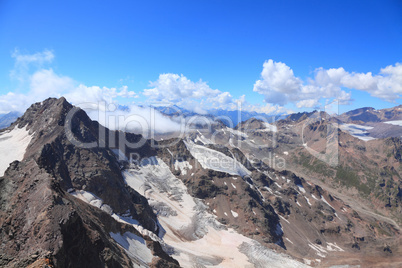 view from the top of mount Cheget