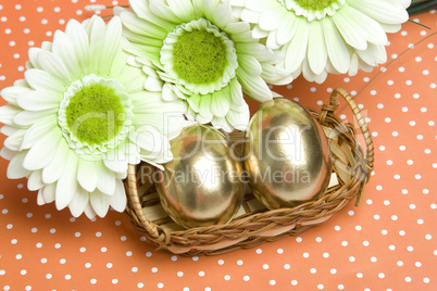 Easter golden eggs