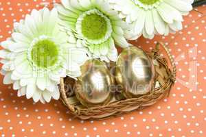 Easter golden eggs