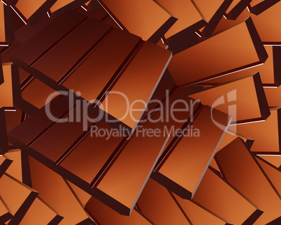 Delicious Sparse chocolate bars background
