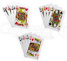 Classic playing cards - quads