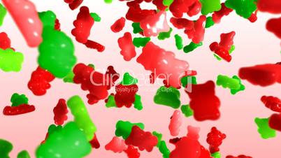 Gummy Bear Swirl Red and Green