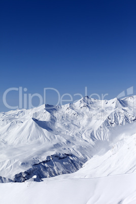 Snowy mountains. Caucasus Mountains, Georgia