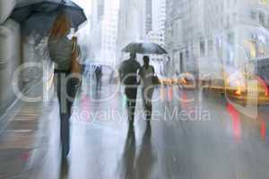 motion blur rainy street