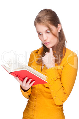 Junge Frau mit einem Buch
