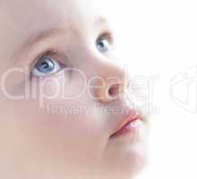 Child's face close up