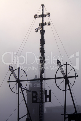 Semaphor und Leuchtturm in Cuxhaven