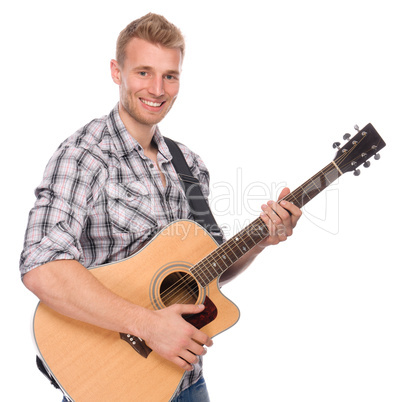 Mann mit Gitarre