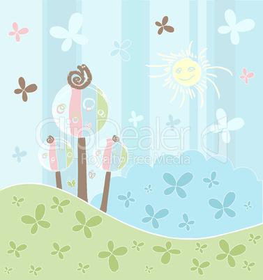 Floral creative background