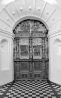 Old church wooden  door