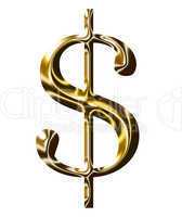 gold dollar symbol $