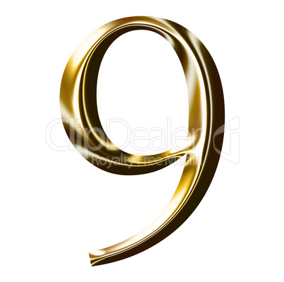 gold number symbol gold number symbol