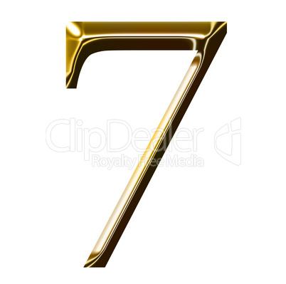 gold number symbol