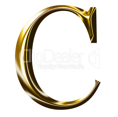 gold alphabet symbol    -  uppercase  letter