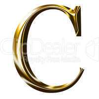 gold alphabet symbol    -  uppercase  letter