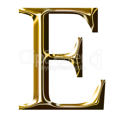 gold alphabet symbol    -  uppercase  letter