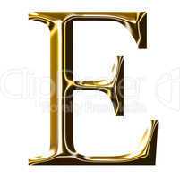 gold alphabet symbol    -  uppercase  letter