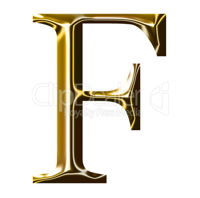 gold alphabet symbol    -  uppercase  letter