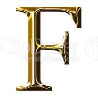 gold alphabet symbol    -  uppercase  letter