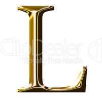 gold alphabet symbol    -  uppercase  letter