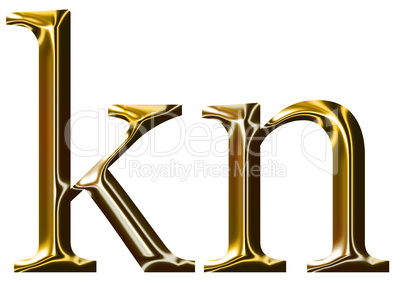 gold alphabet symbol    -  lowercase  letter