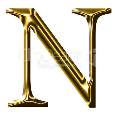 gold alphabet symbol    -  uppercase  letter