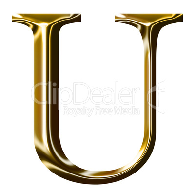 gold alphabet symbol    -  uppercase  letter