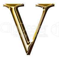 gold alphabet symbol    -  uppercase  letter