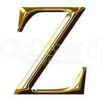 gold alphabet symbol    -  uppercase  letter