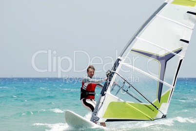 windsurfing  on the move