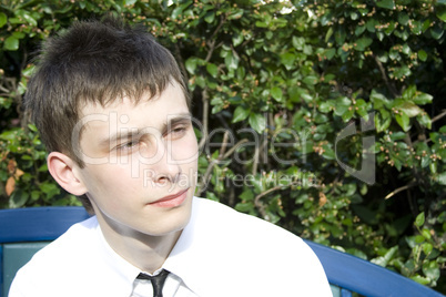 Young man in the park