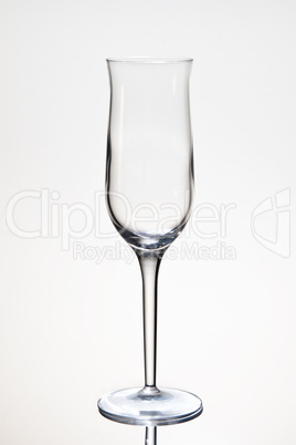 Empty Glass isolated on White