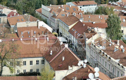 Vilnius old city panorama