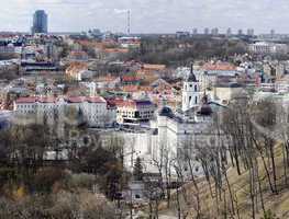 Spring panorama of Vilnius