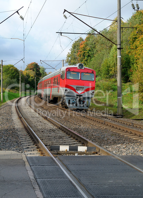 Train on a railway