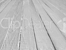 White wooden floor