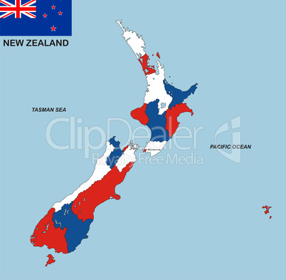 new zealand map