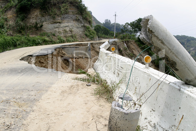 Road collapse
