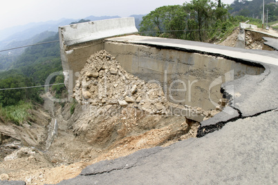 Road collapse