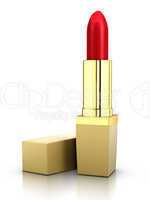 Golden Beautiful Red Lipstick