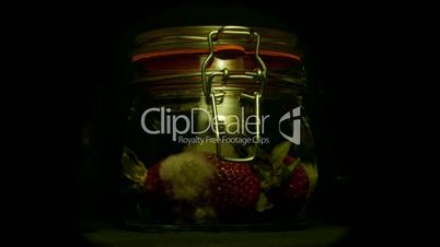 Fruit jar time lapse, strawberries 4