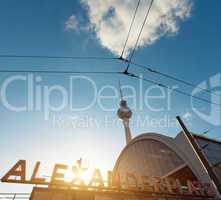 Alexanderplatz is a large public square hub and transport in the central Mitte district of Berlin, near the TV tower