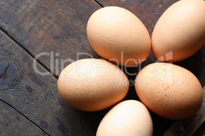 Eggs On Wood