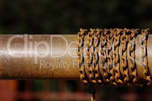 old rusted chain