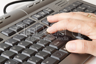 press enter on keyboard
