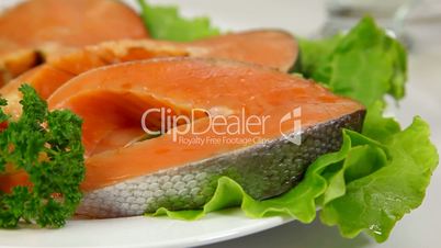 DOLLY: Salmon Steak And Red Caviar